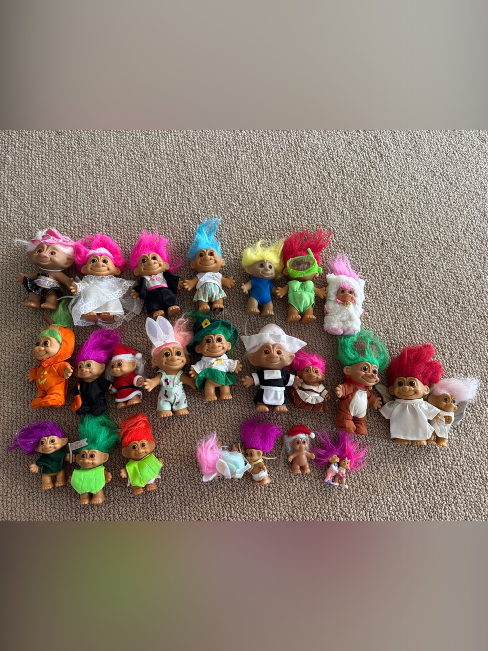 Vintage Troll Dolls Assorted Bundle of 25